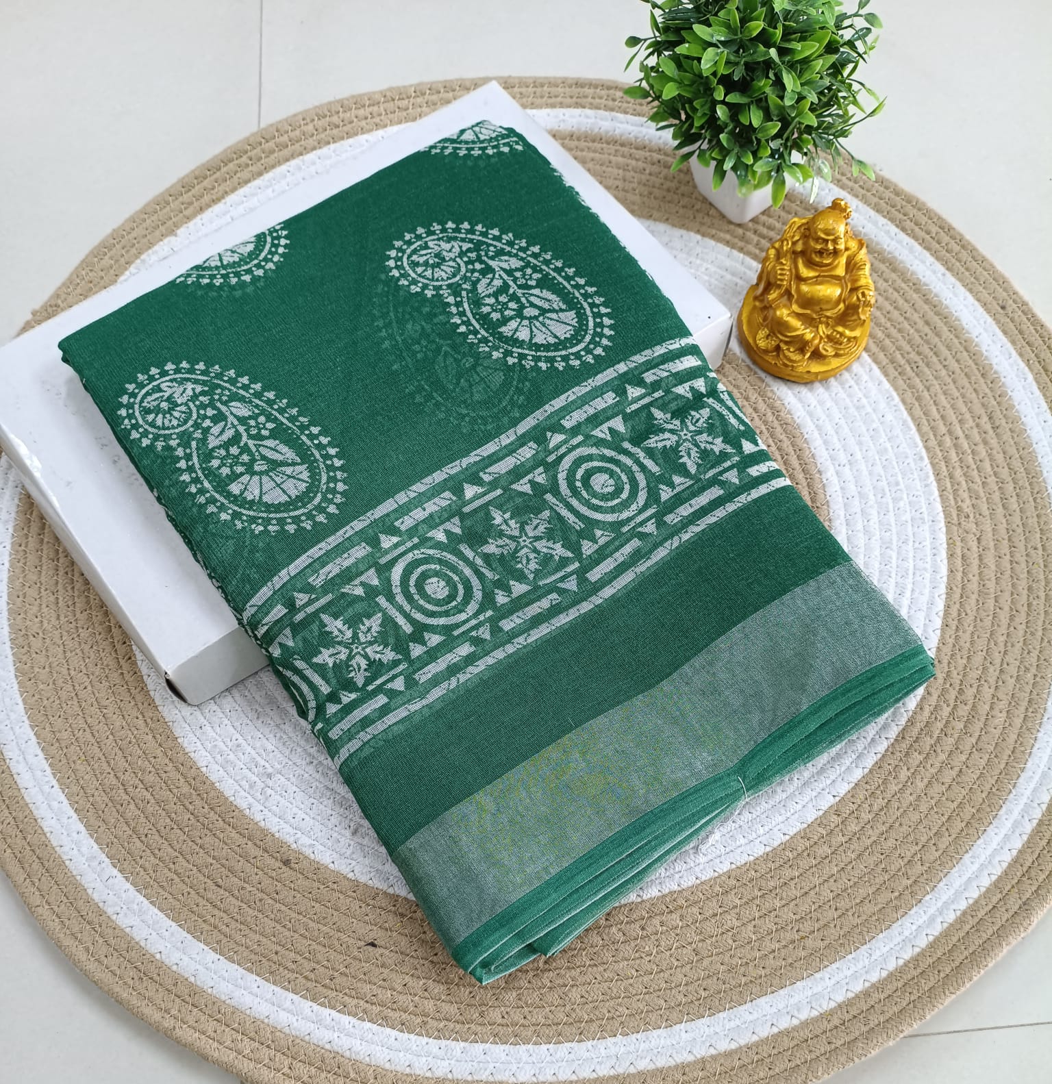 Premium Linen Cotton Saree
