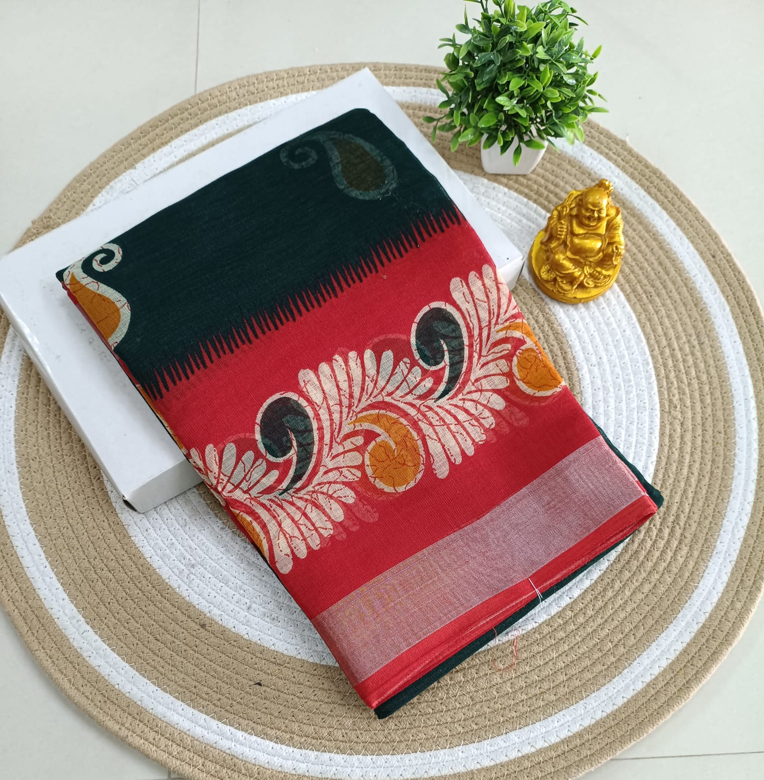 Premium Linen Cotton Saree