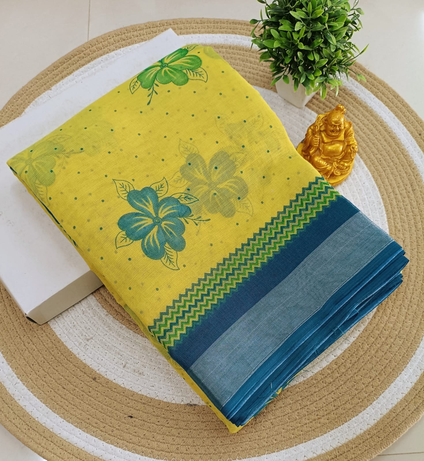 Premium Linen Cotton Saree