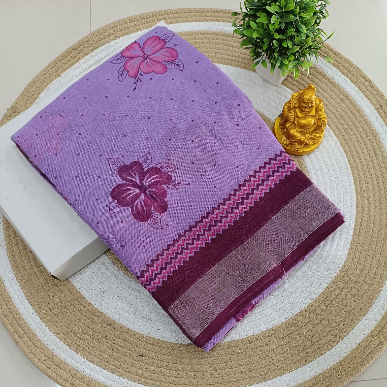 Premium Linen Cotton Saree