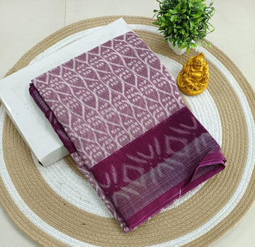 Premium Linen Cotton Saree