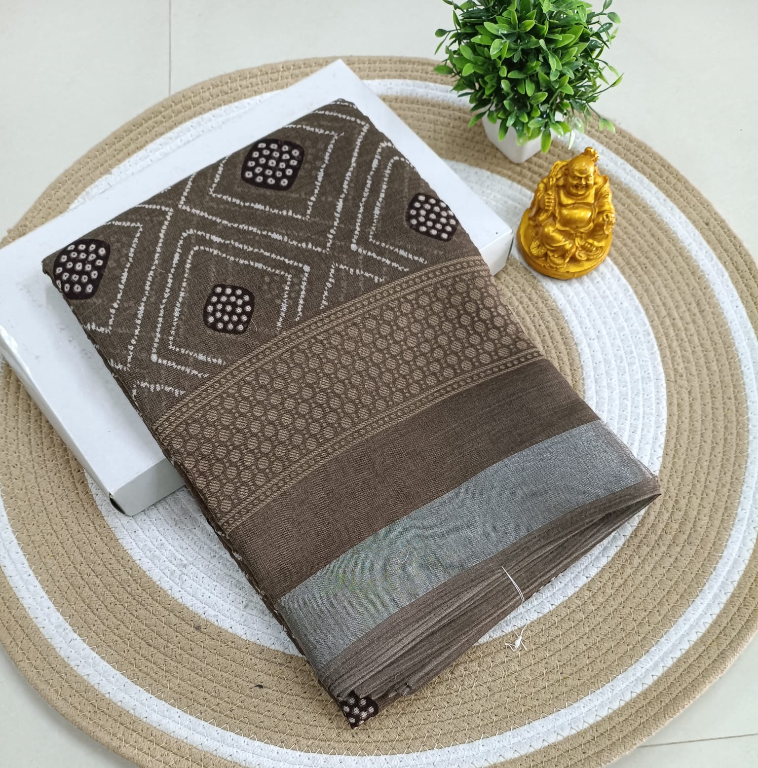 Premium Linen Cotton Saree