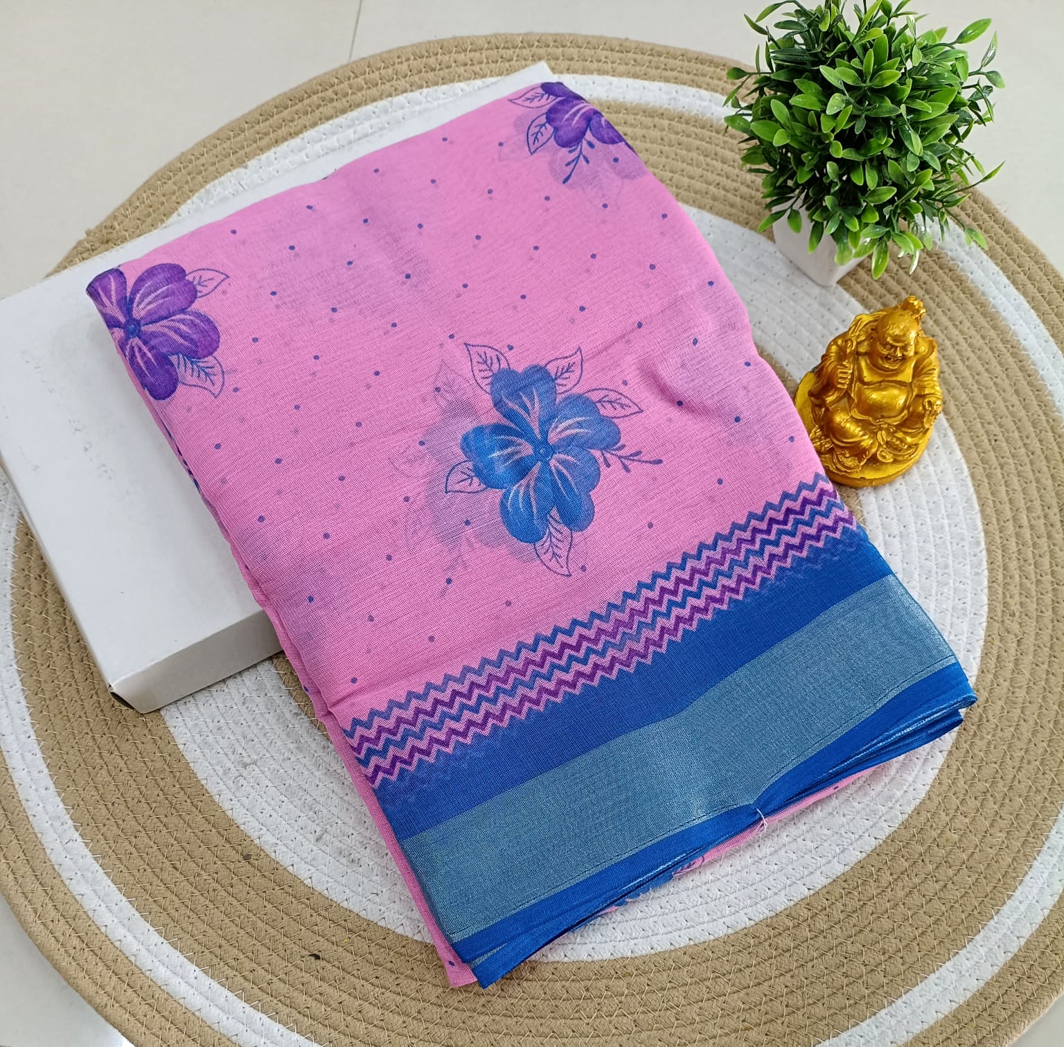 Premium Linen Cotton Saree
