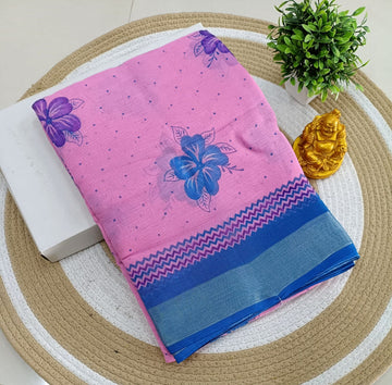 Premium Linen Cotton Saree
