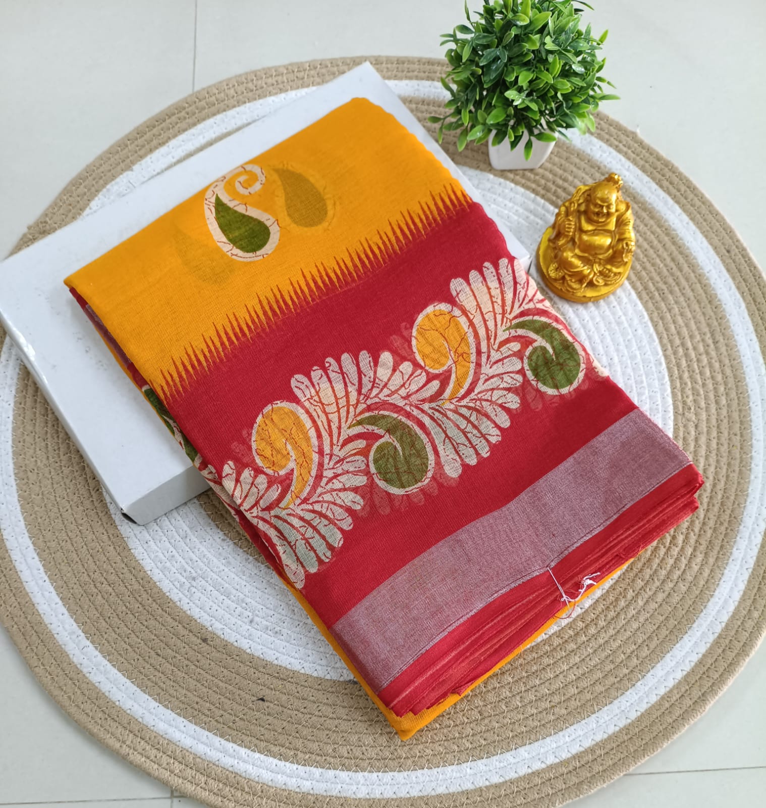 Premium Linen Cotton Saree