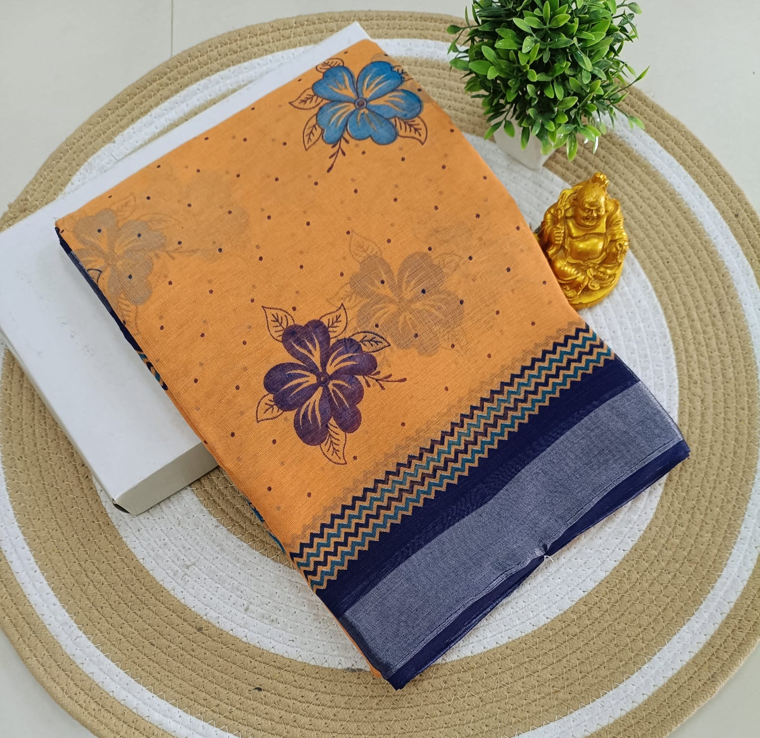 Premium Linen Cotton Saree
