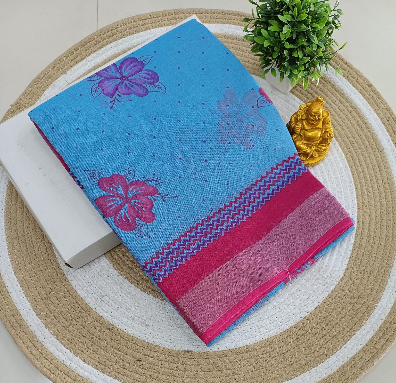 Premium Linen Cotton Saree