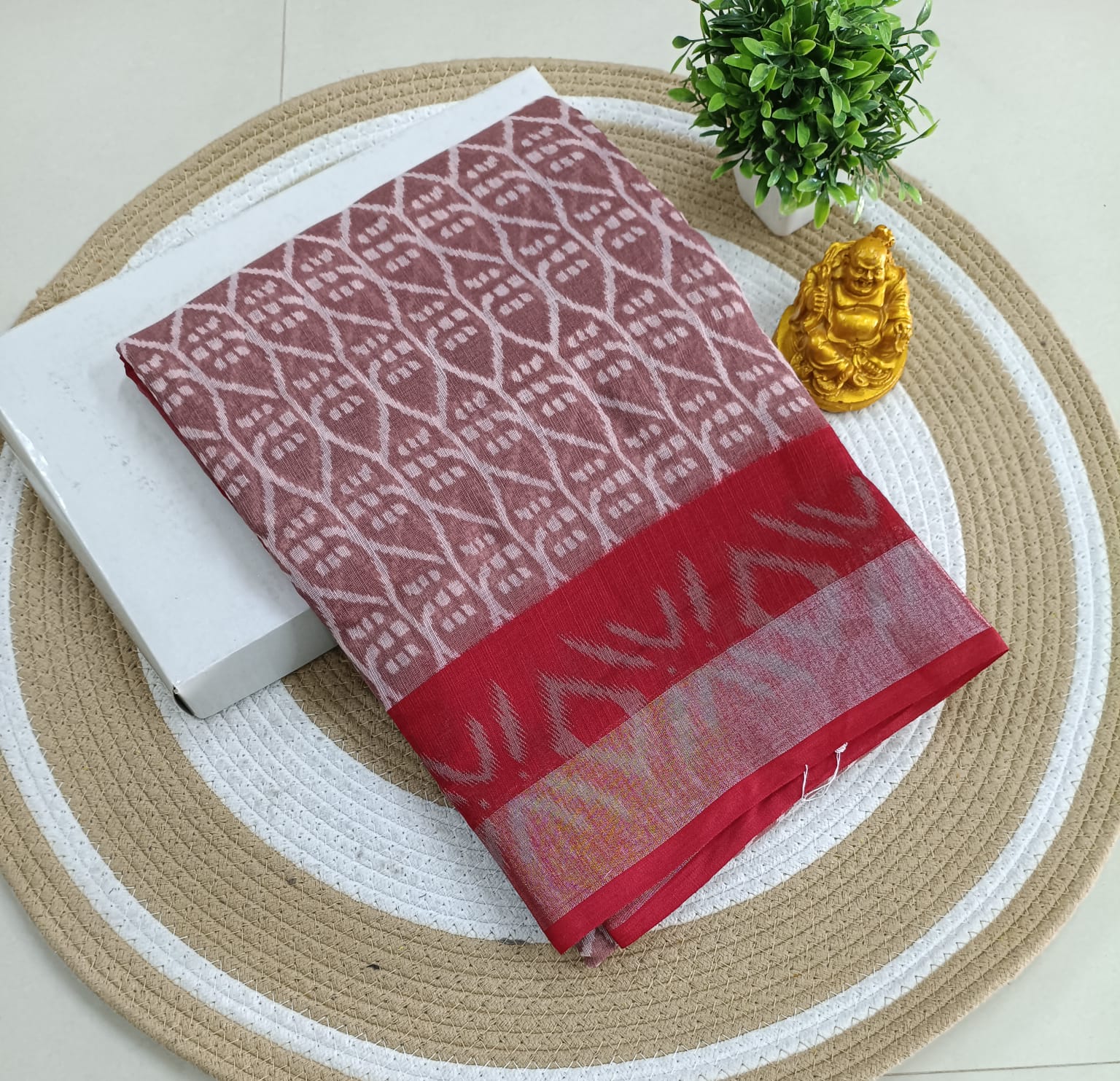 Premium Linen Cotton Saree