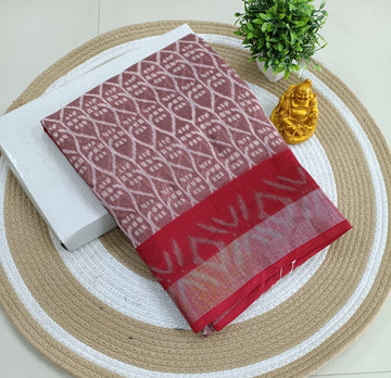 Premium Linen Cotton Saree