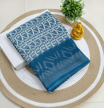 Premium Linen Cotton Saree