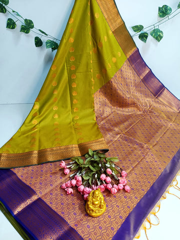 Emerald Grace Kanjivaram Soft Silk Saree