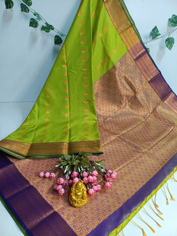Emerald Grace Kanjivaram Soft Silk Saree