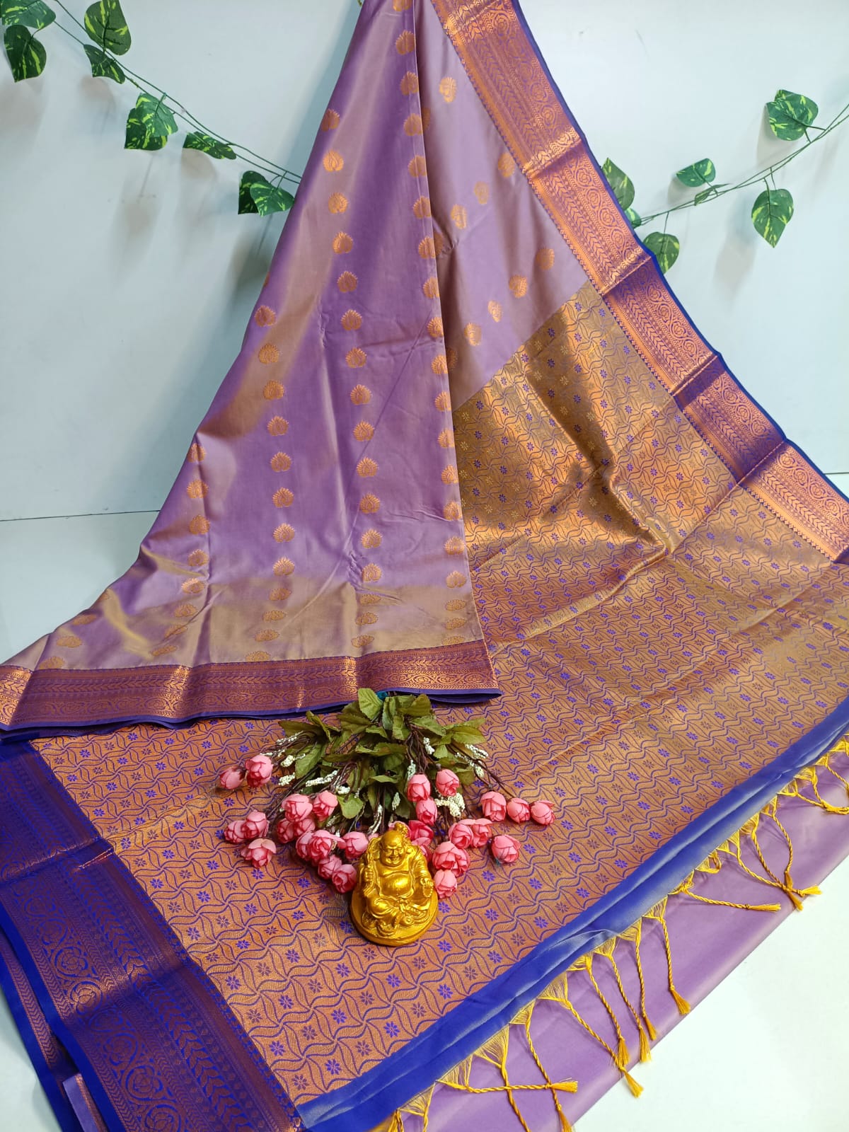 Emerald Grace Kanjivaram Soft Silk Saree