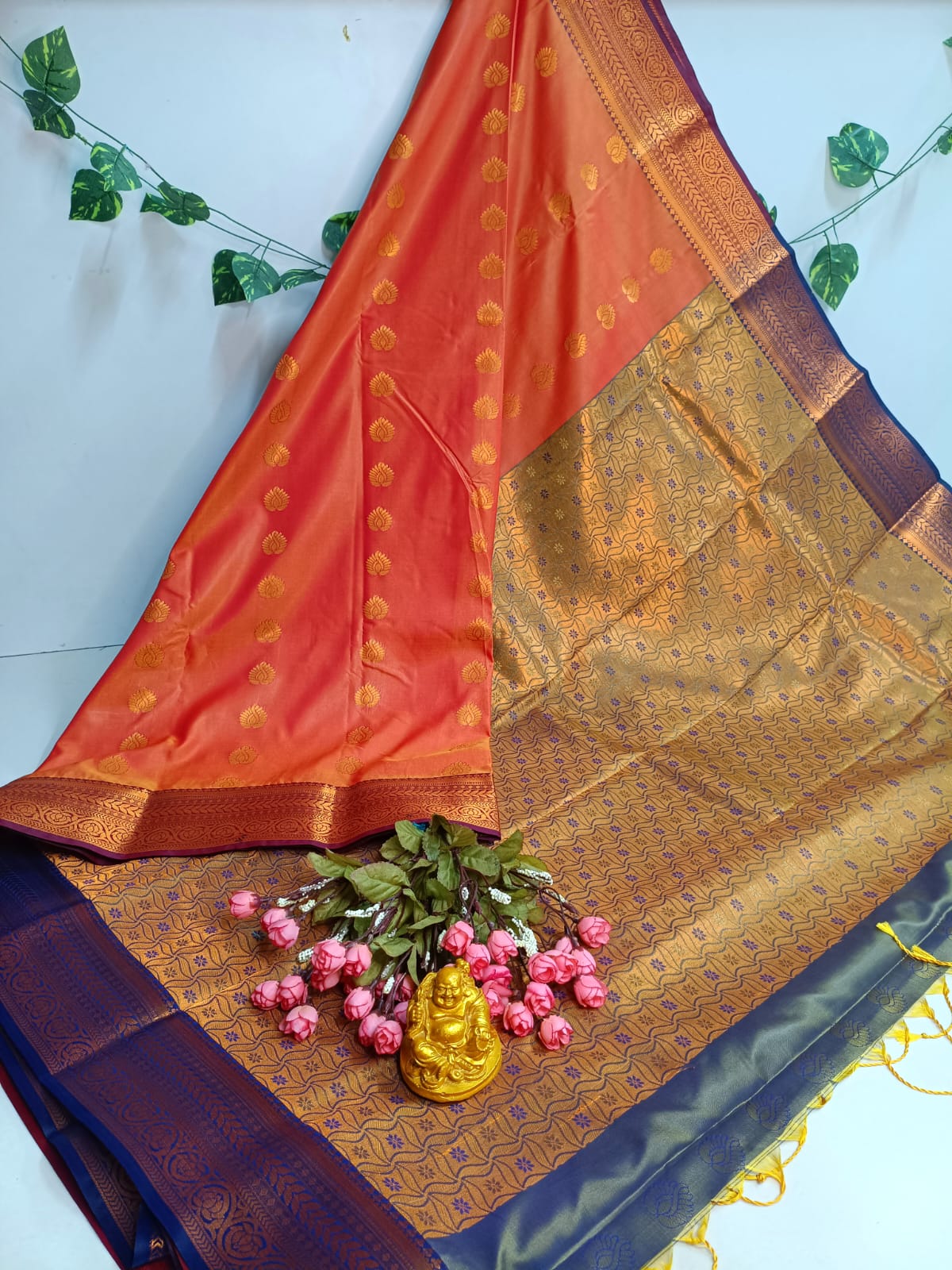 Emerald Grace Kanjivaram Soft Silk Saree