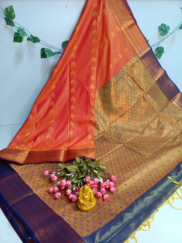 Emerald Grace Kanjivaram Soft Silk Saree