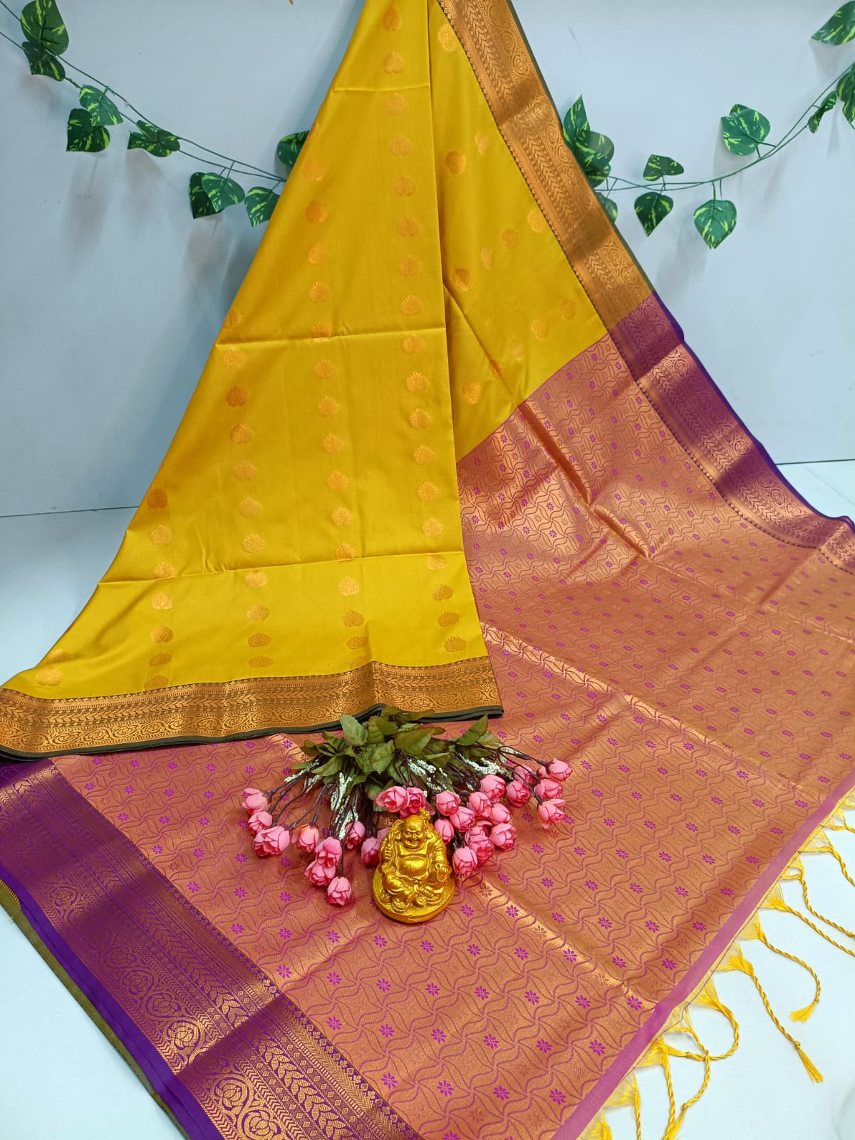Emerald Grace Kanjivaram Soft Silk Saree