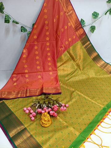 Emerald Grace Kanjivaram Soft Silk Saree