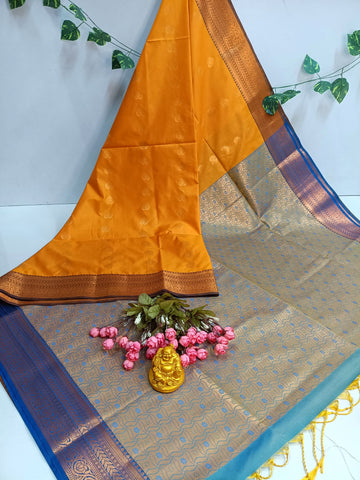 Emerald Grace Kanjivaram Soft Silk Saree