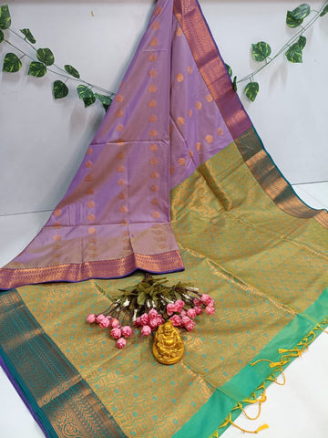 Emerald Grace Kanjivaram Soft Silk Saree