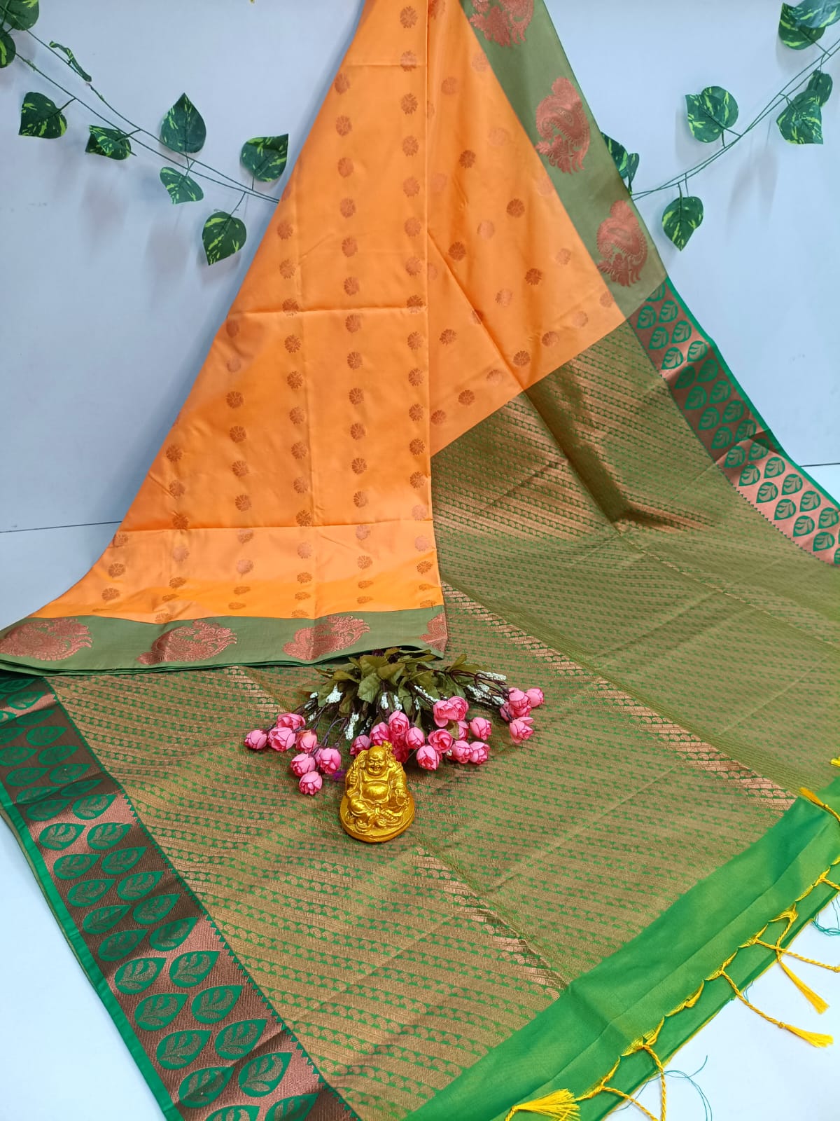 Emerald Grace Kanjivaram Soft Silk Saree