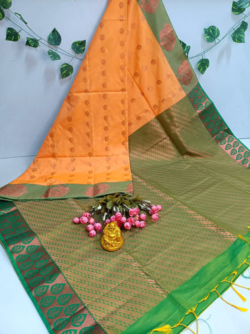 Emerald Grace Kanjivaram Soft Silk Saree