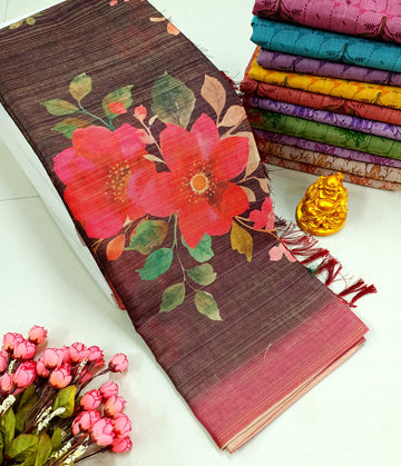 Premium Soft Floral Designer Saree