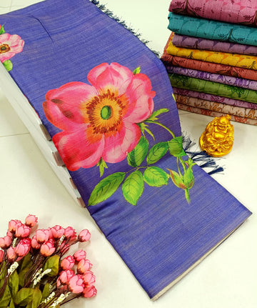 Premium Soft Floral Designer Saree
