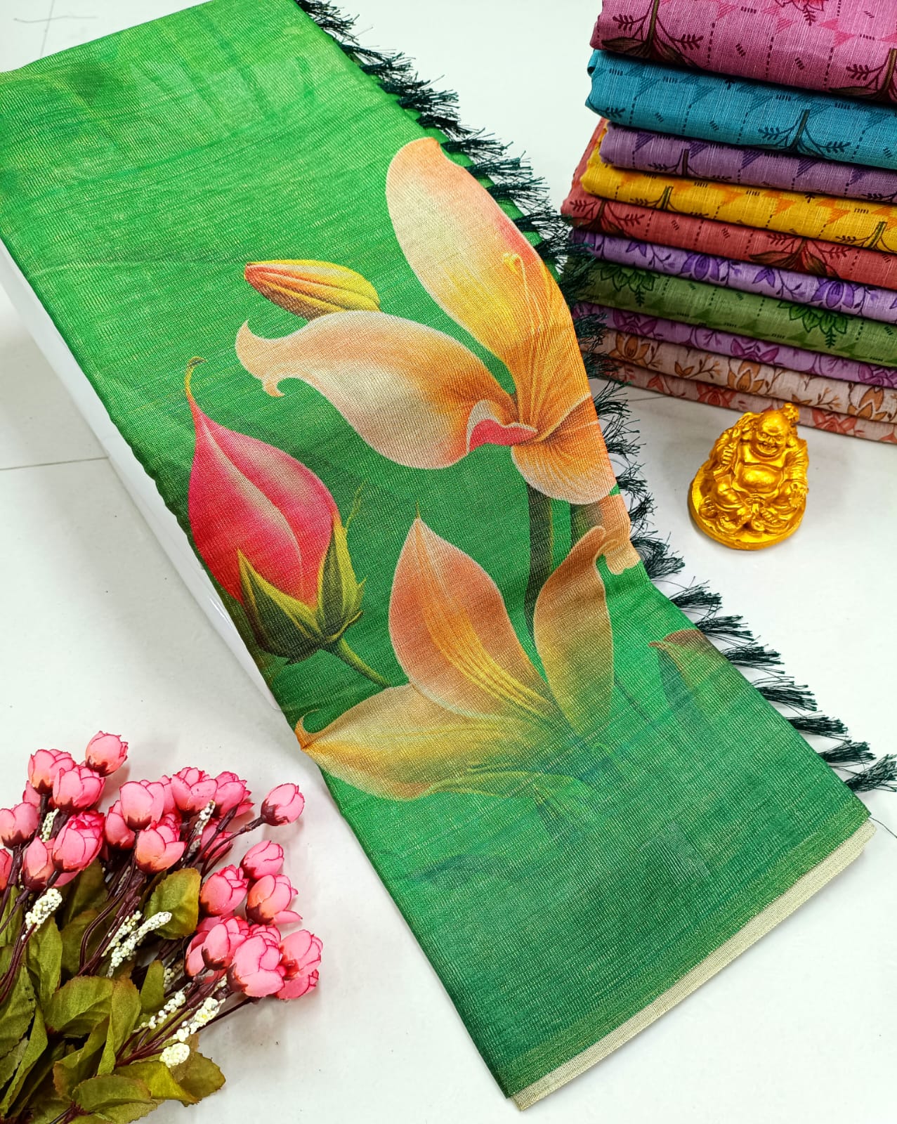 Premium Soft Floral Designer Saree