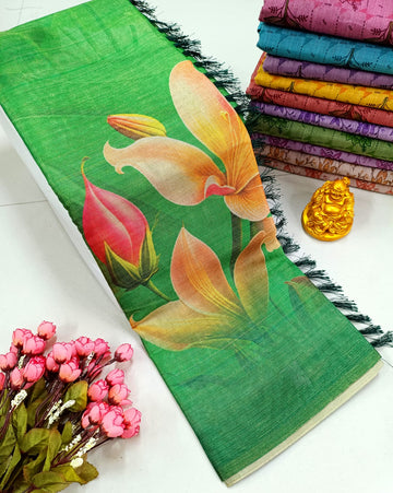 Premium Soft Floral Designer Saree