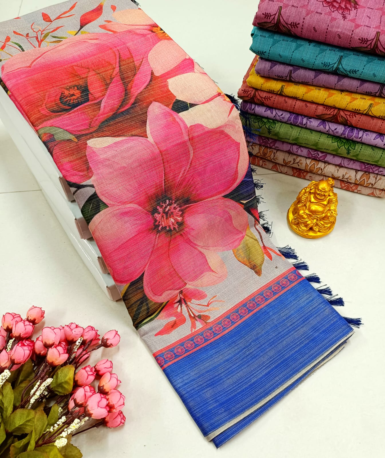 Premium Soft Floral Designer Saree