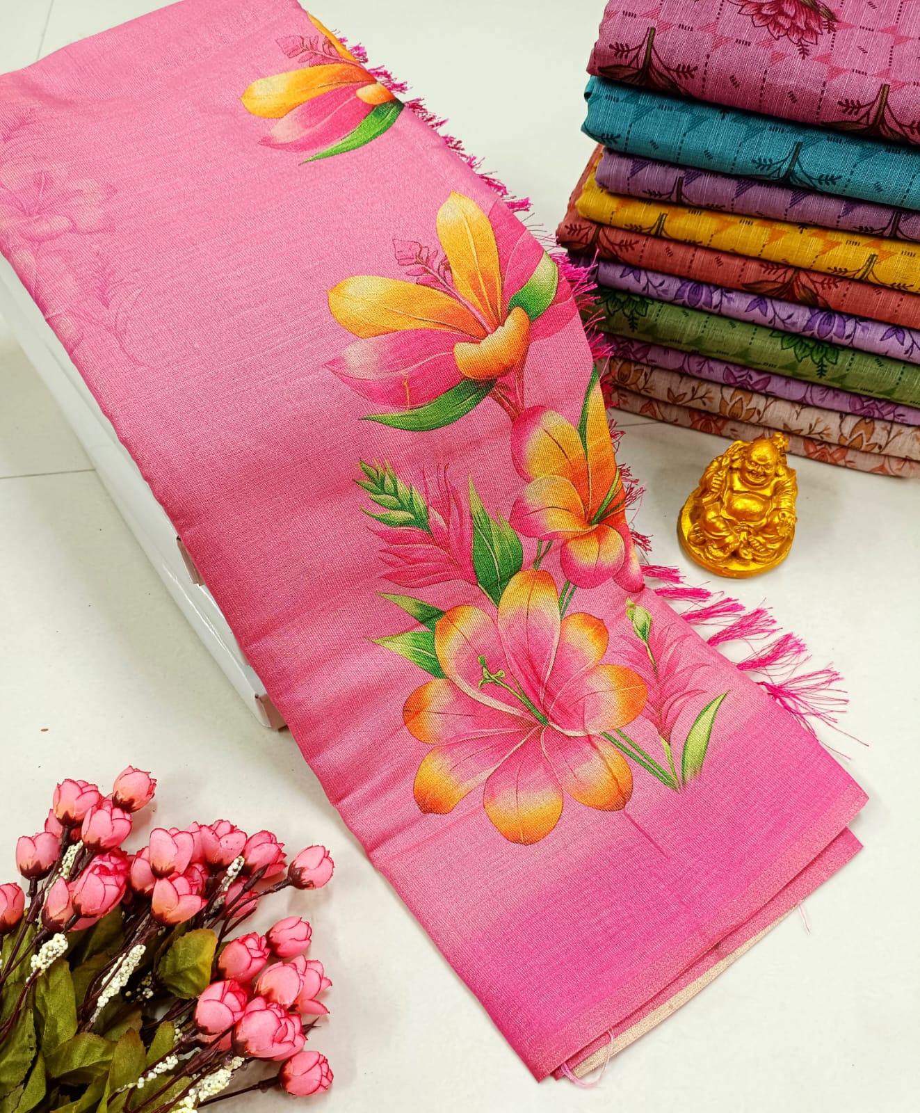 Premium Soft Floral Designer Saree