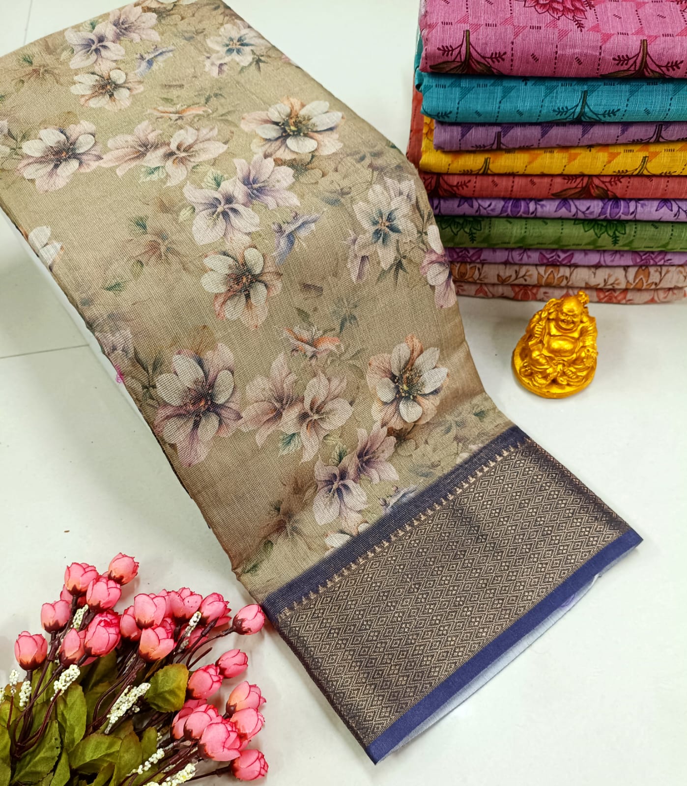 Premium Soft Floral Designer Saree