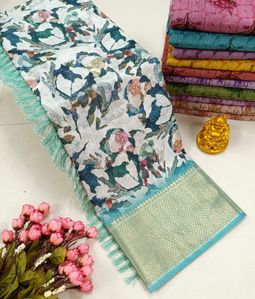 Premium Soft Floral Designer Saree