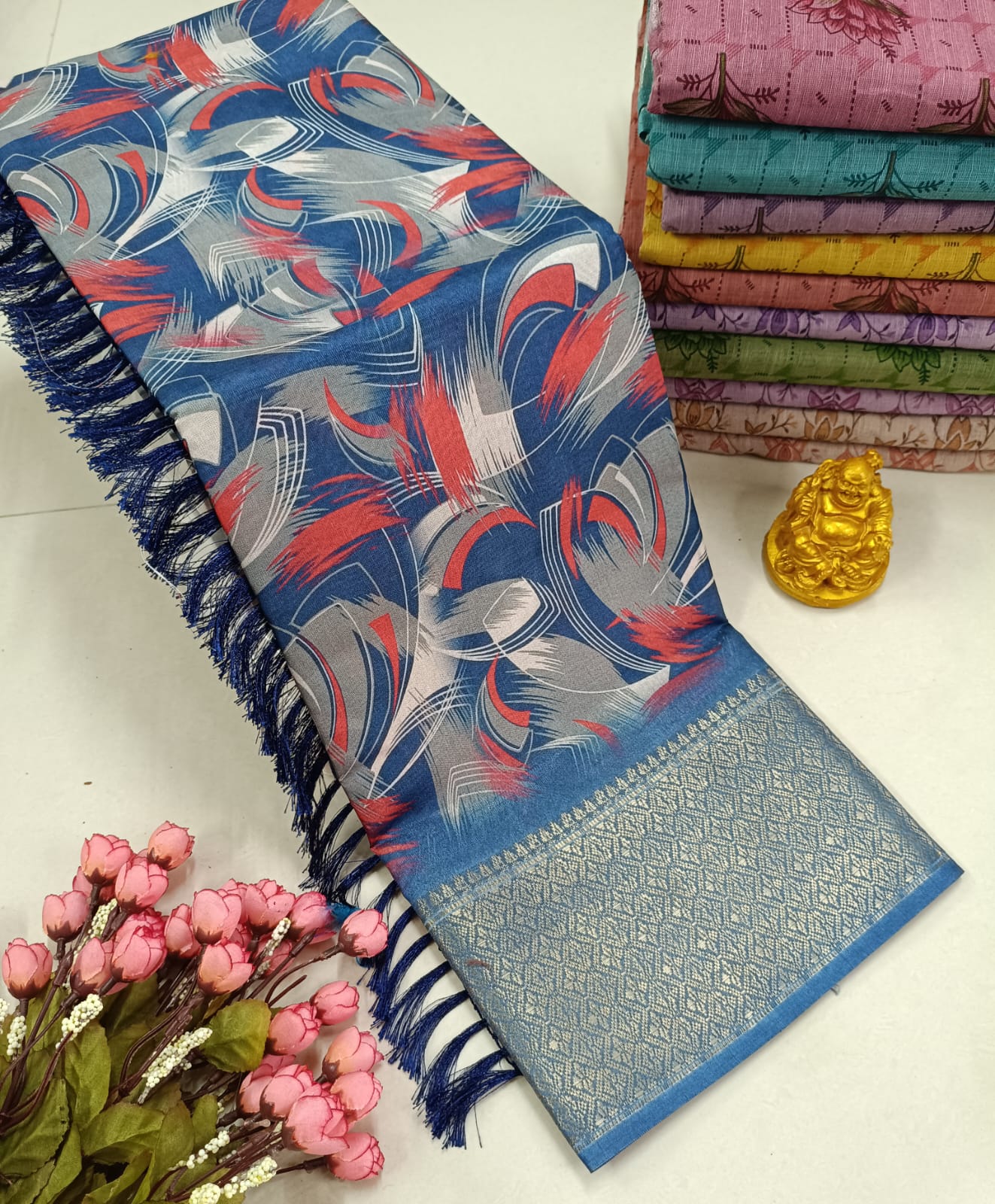Premium Soft Floral Designer Saree