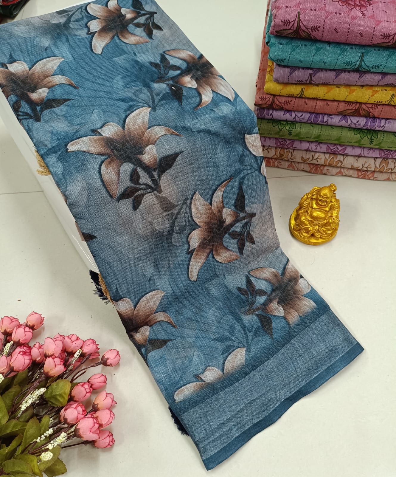 Premium Soft Floral Designer Saree