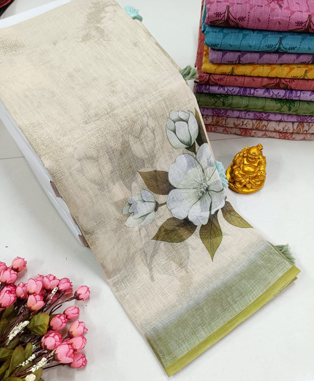 Premium Soft Floral Designer Saree