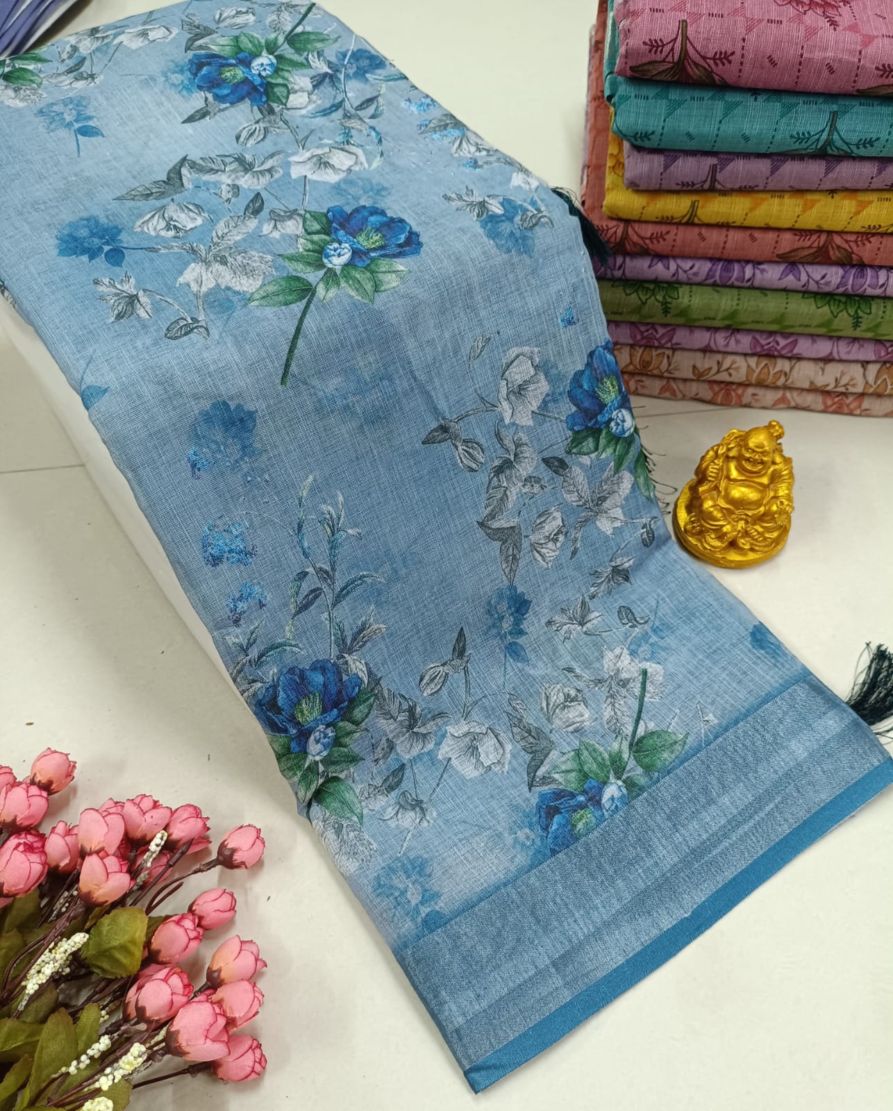 Premium Soft Floral Designer Saree