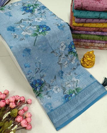 Premium Soft Floral Designer Saree