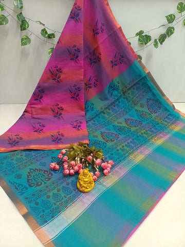 Printed Cotton Saree