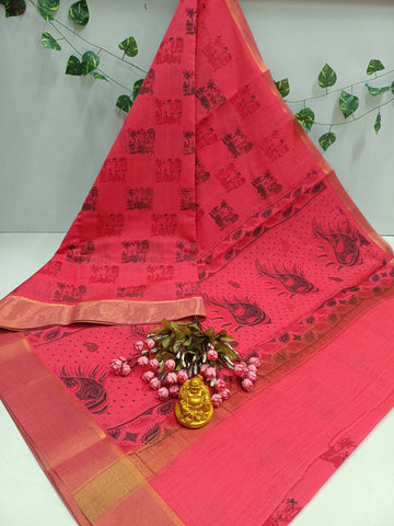 Printed Cotton Saree