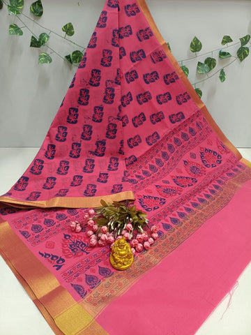 Printed Cotton Saree