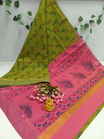 Printed Cotton Saree