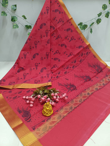 Printed Cotton Saree