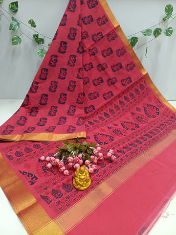 Printed Cotton Saree