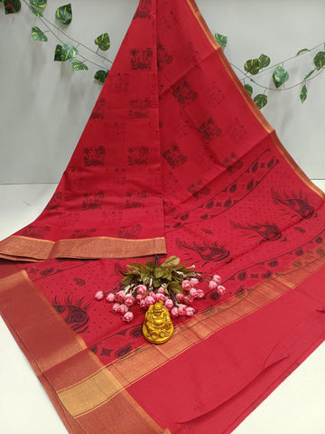 Printed Cotton Saree