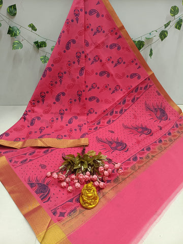 Printed Cotton Saree