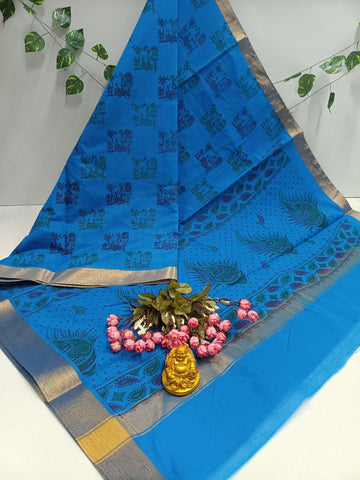 Printed Cotton Saree