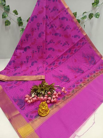 Printed Cotton Saree