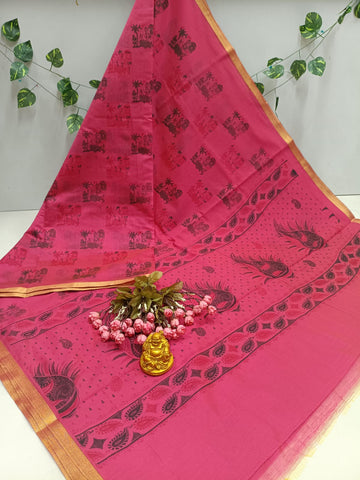 Printed Cotton Saree