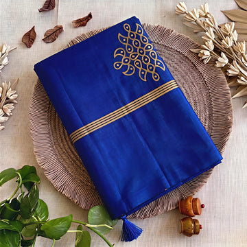 Premium Soft Silk Kolam Design Saree